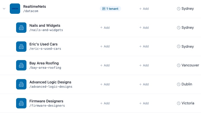 Unified tenant management